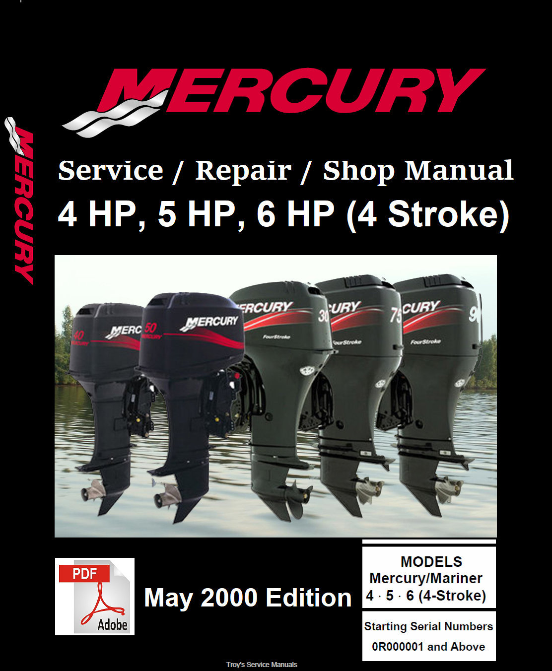 Mercury Outboard Repair Service Shop Manual 4 HP 5 HP 6 HP | Etsy