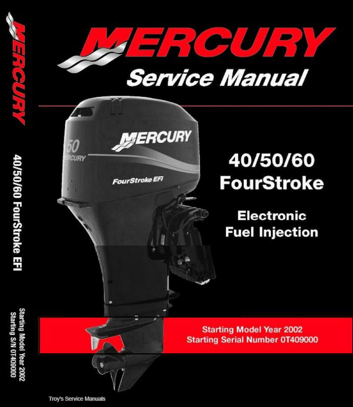 Mercury Outboard Repair Service & Shop Manual 40/50/60 HP EFI Etsy