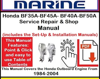 Honda BF40A BF50A サービスマニュアル | BF35A BF45A 船外機修理