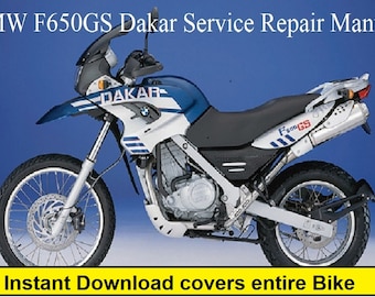  Motorrad F650GS / GS Dakar 純正修理マニュアル BMW F650 GS-GS Dakar Repair Service Workhop Manual - Etsy