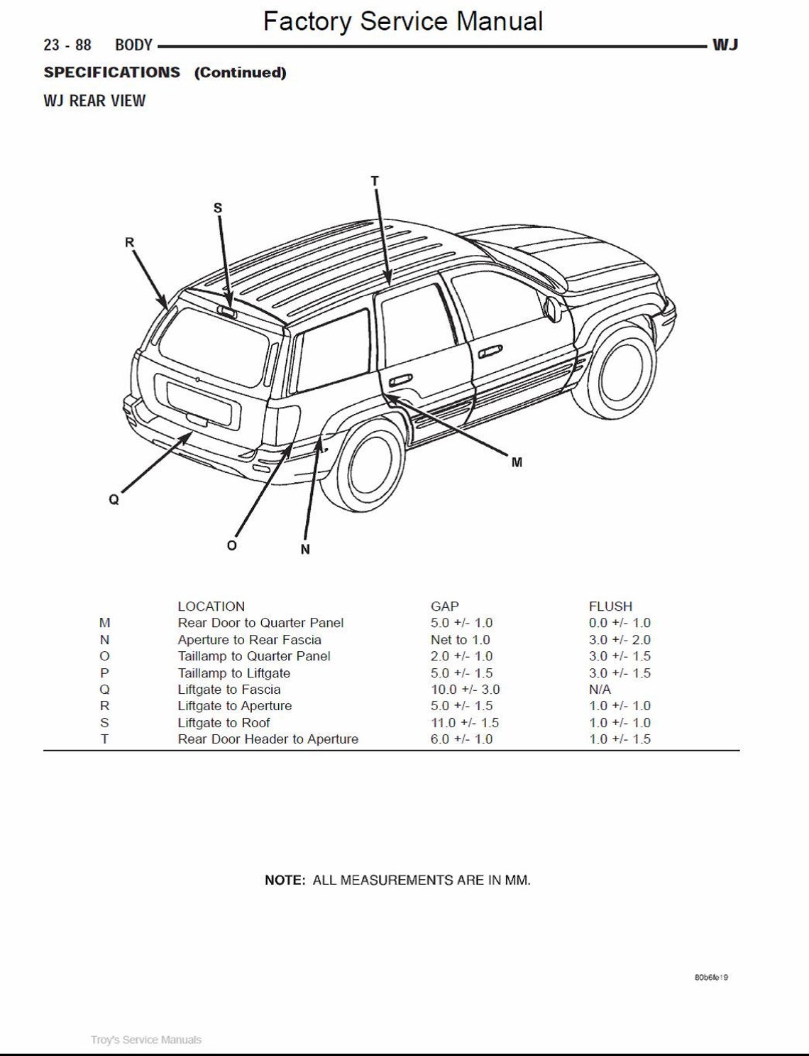 Jeep Grand Cherokee WJ Repair Service & Shop Manual PDF CD Etsy