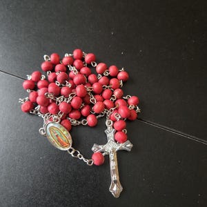 Red Wood Rosary