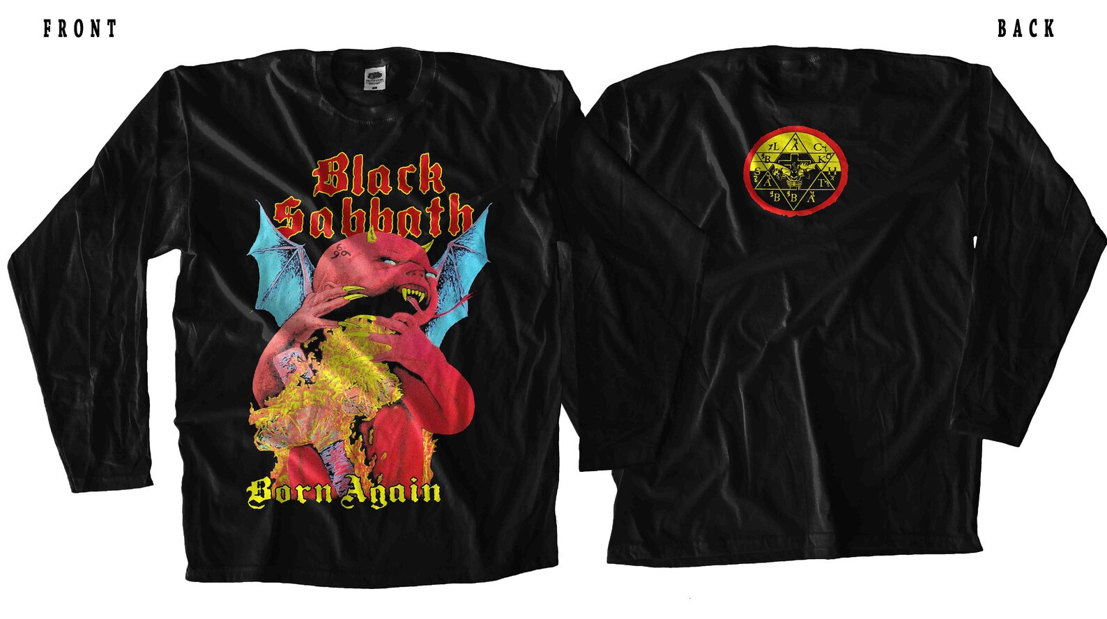 BLACK SABBATH-Born Again Black Long Sleeve T_shirt SIZES:S | Etsy
