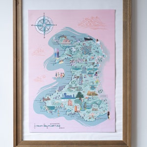 Wild Swim Gales Mapa A2 Imprimir