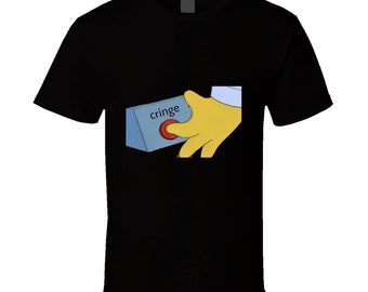 恥ずかしいボタンミームTシャツ - Etsy 日本