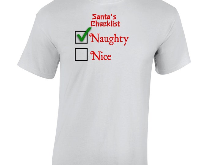 Santas Naughty Checklist T Shirt