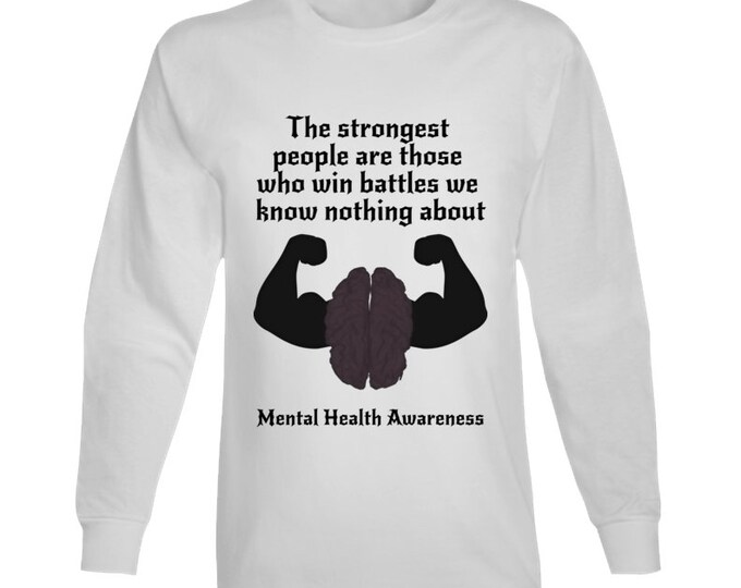 Mental Health Awareness Strength Long Sleeve T Shirt