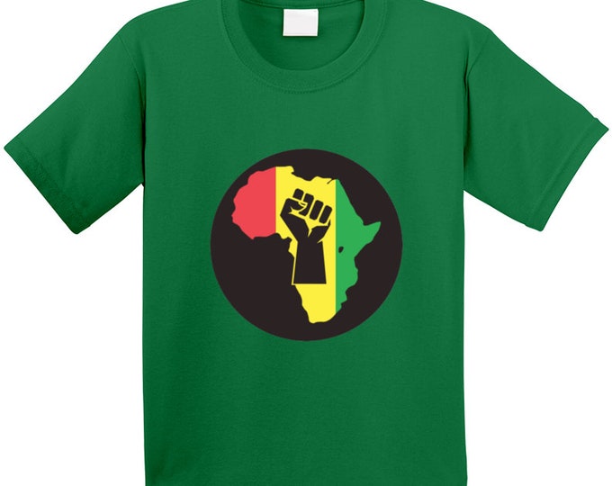 Africa Pride Green T Shirt Youth