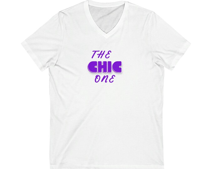 Custom Heavy Cotton Tee: "The Chic One" Design