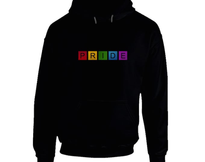 Rainbow Pride Hoodie - 100% Cotton