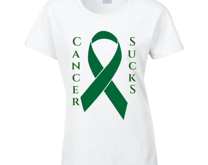 Liver Cancer Ribbon Ladies T Shirt