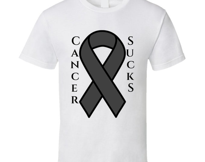 Melanoma / Skin Cancer Ribbon T Shirt