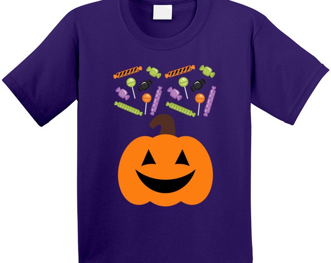 Treat Bag Purple T Shirt Youth