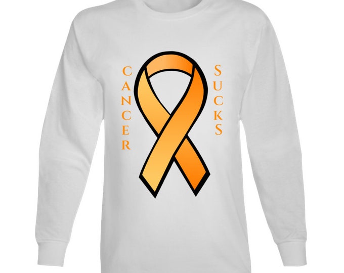 Leukemia Cancer Ribbon Long Sleeve T Shirt