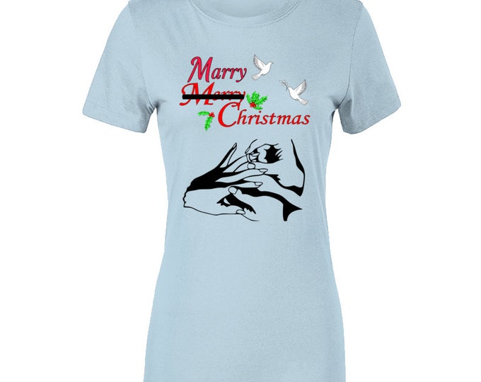 Marry Christmas Ladies T Shirt