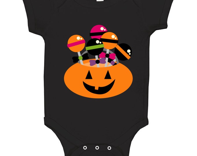 Candy Bag Black Baby One Piece