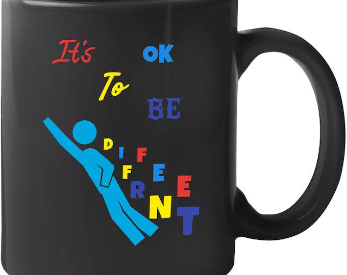 Autism Awareness Ok To Be Different Mug