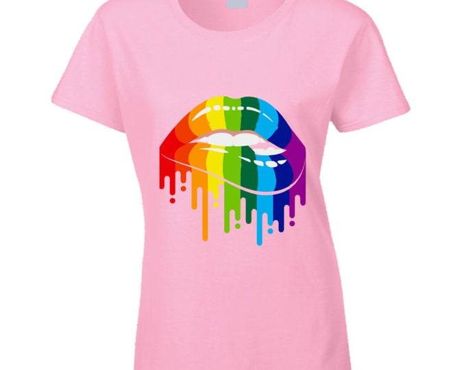 Pride Lips Ladies T Shirt