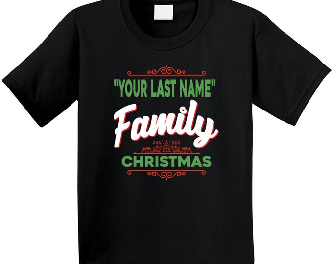 Custom Name Family Christmas T Shirt
