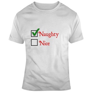 Naughty Check List T Shirt