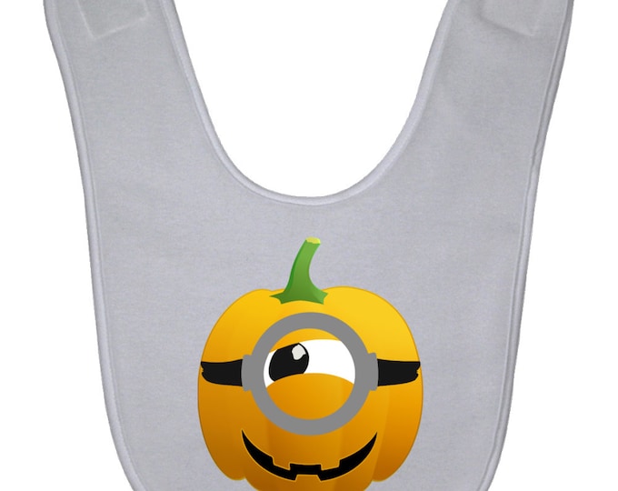 Jack Eye Lantern White Baby Bib