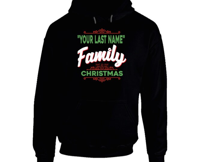 Custom Name Family Christmas Hoodie