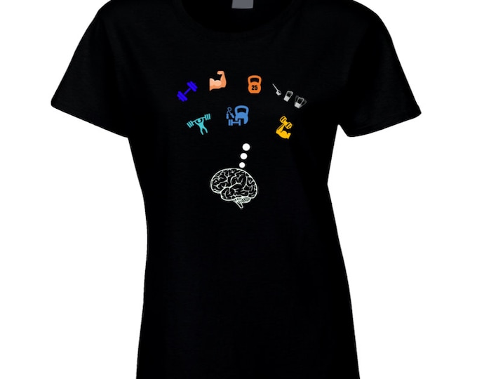 Heavy Thoughts Black Ladies T Shirt