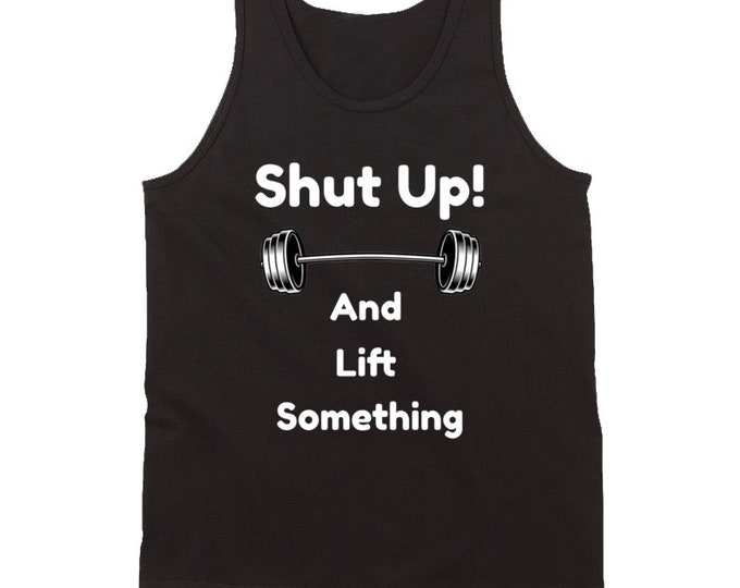 Lift Something Black Tanktop