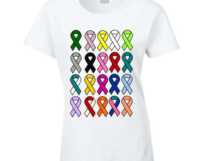 Cancer Awareness Ladies T Shirt