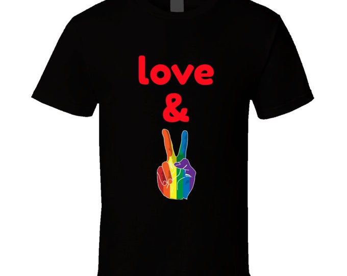 Pride Love & Peace T Shirt