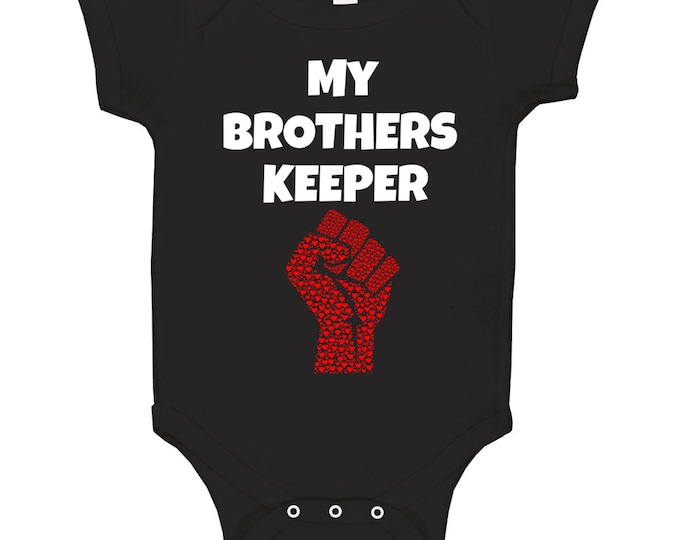 My Brothers Keeper Black Baby One Piece