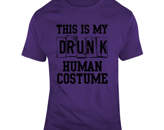 Drunk Human Purple T Shirt