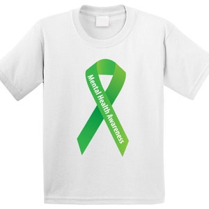 Mental Health Ribbon 2 T Shirt Youth
