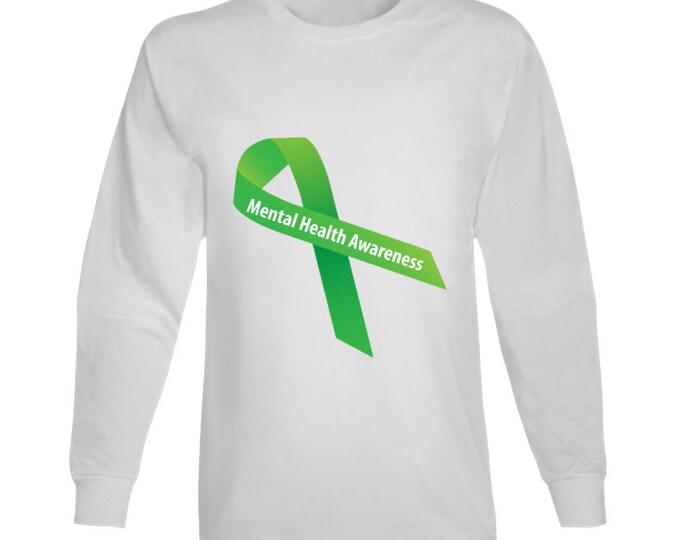 Mental Health Awareness Ribbon 1 Long Sleeve T Shirt