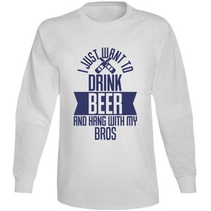 Hang With My Bros T-shirt met lange mouwen