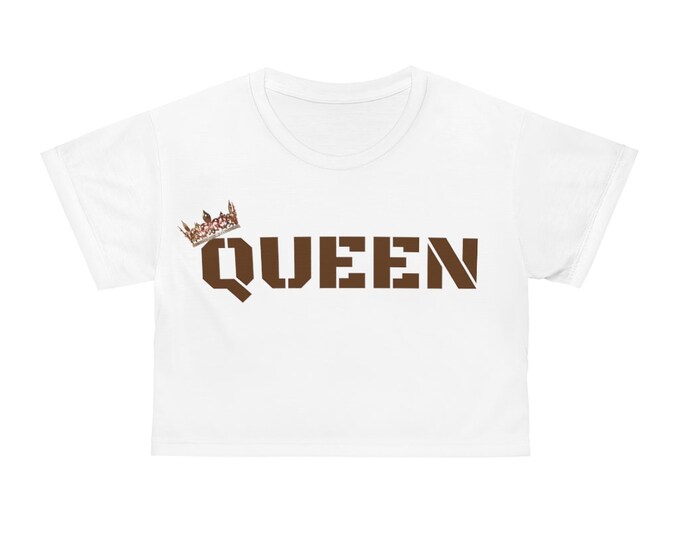 Custom Crop Tee: Personalized Graphic Print, Silky Polyester