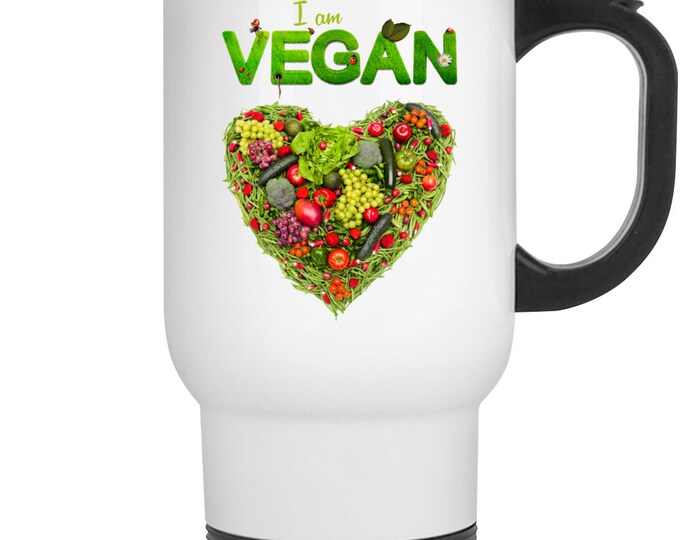 Vegan Heart White Mug