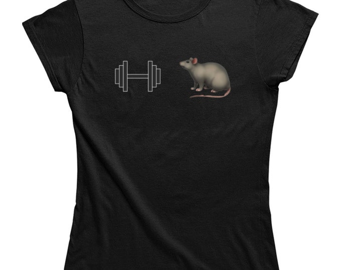 Gym Rat Ladies T-Shirt, (100% Cotton)