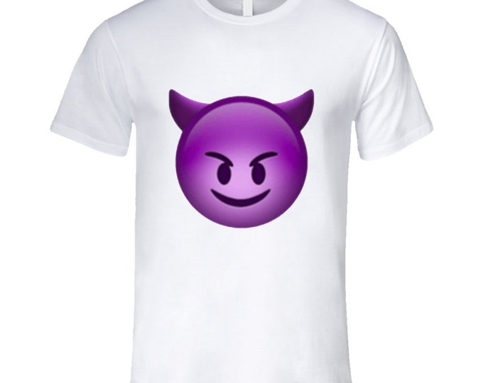 Purple Demon  White T Shirt