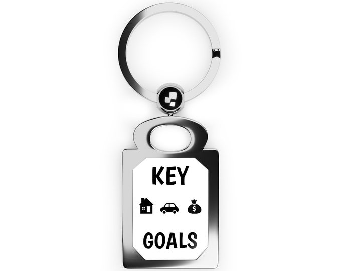 Custom Rectangle Zinc Alloy Keyring: Personalized Photo Keychain