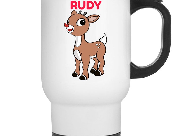 Rudy Reindeer Travel Mug