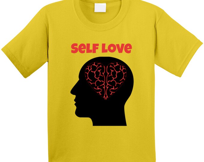 Mental Health Awareness Self Love Yellow T Shirt Youth