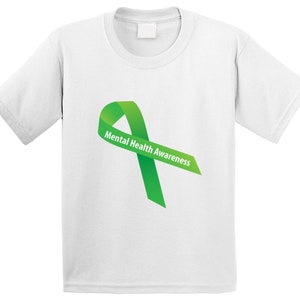 Geestelijke gezondheid bewustzijn lint 1 T-shirt jeugd