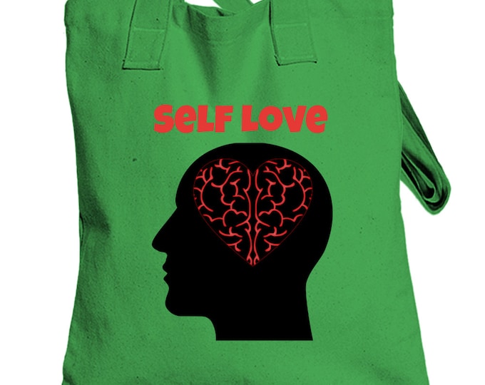 Mental Health Awareness Self Love Green Totebag