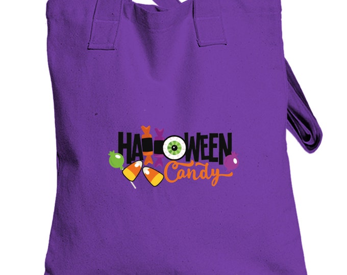 Halloween Candy Purple Totebag