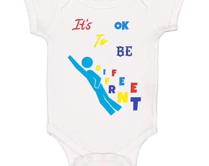 Autism Awareness Ok To Be Different Baby One Piece
