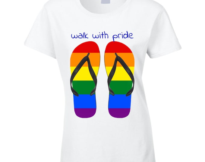 Walk With Pride Ladies T Shirt