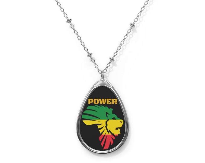 Custom Oval Necklace: Pendant, Personalized Jewelry