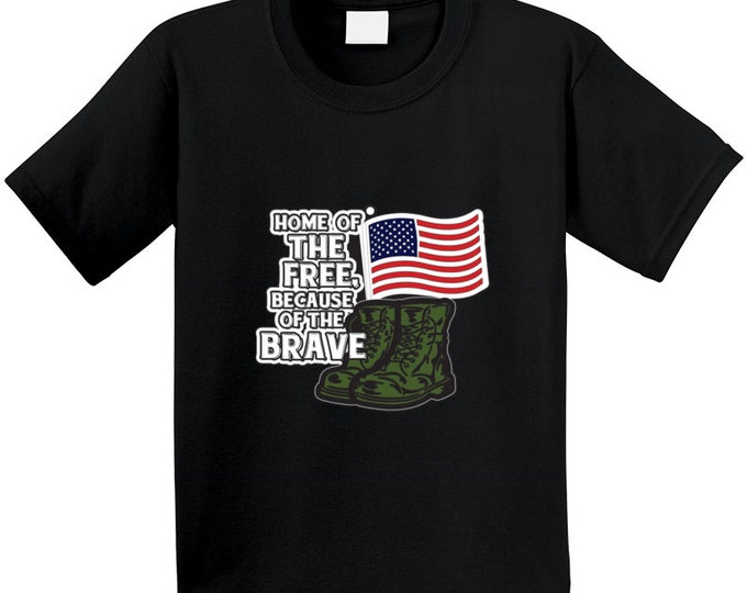 Home Of The Brave T Shirt Youth