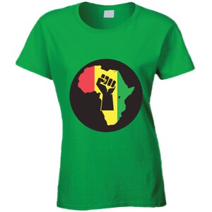 Afrika Pride Grün Damen T Shirt